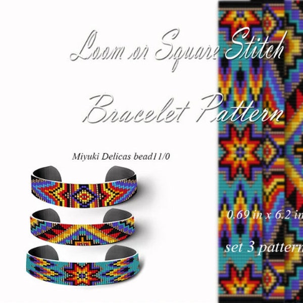 Bead loom pattern bracelet Ethnic native american style  jewelry Friendship  Bracelet