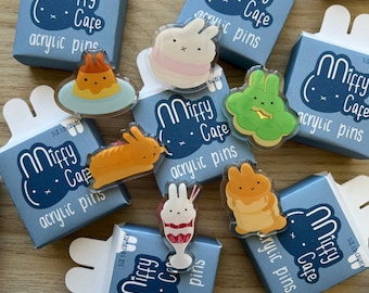 Miffy Cafe Acrylic Pins