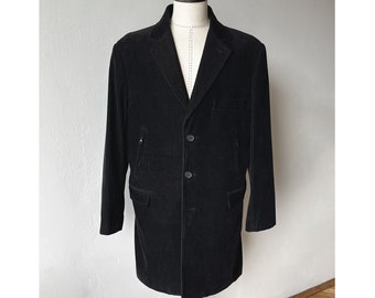 Vintage 90s JOSEPH HOMME Black Corduroy Jacket, Gothic