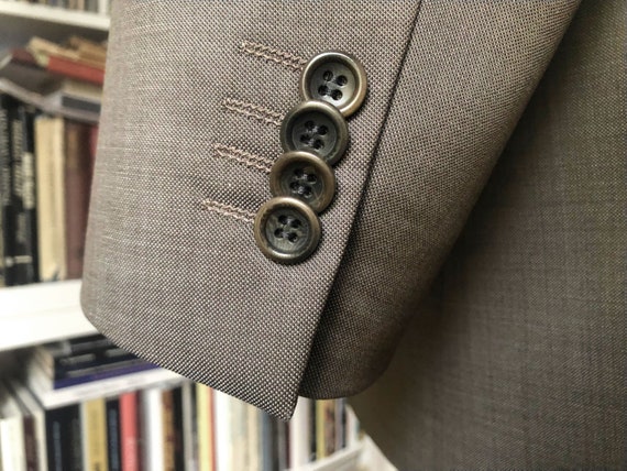 VINTAGE Balmain Paris Men's Wool 3 Button Suit Ja… - image 6