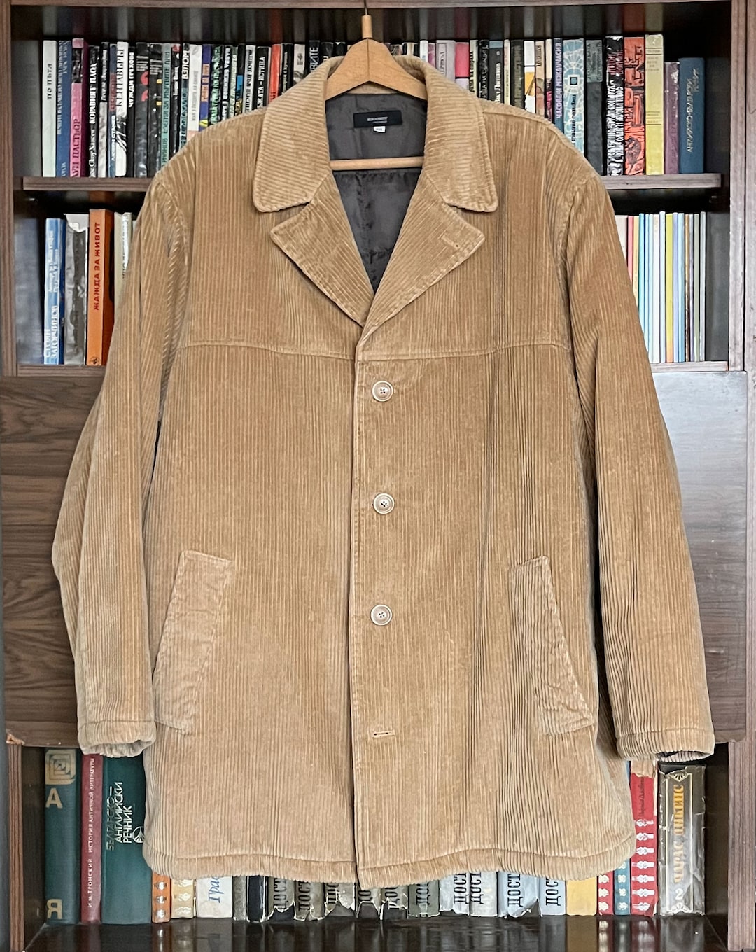 VINTAGE Corduroy Men's Padded Coat / Overcoat 100% Cotton Size Tag XXL ...
