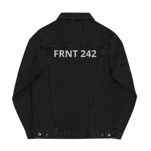 Unisex denim jacket embroidered EBM-Front Electronic Body Music FRNT 242