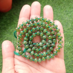 16/18/20 Inches Knotted Garden Green Color Quartz Smooth Rondelles, Rainbow Color Gemstone Smooth Rondelle Beads~~Candy Gemstone beads