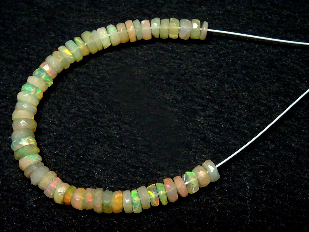 AAA Grade~~ 3 Inches~~ethiopian Opal Faceted Wheels~~opal Wheel Shape ...