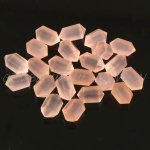 Rose Chalcedony Double Terminated Carved Points Gemstone 6x10mm, Rose Chalcedony Points Jewelry Making Gemstone