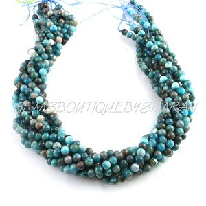 Natural Neon Apatite Smooth Round Beads~~Neon Apatite Rounds~~15 Inches Strand~~6mm/8mm