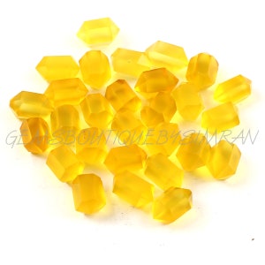 Yellow Chalcedony Double Terminated Carved Points Gemstone 6x10mm, Yellow Chalcedony Points Jewelry Making Gemstone
