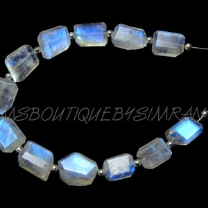 12 Pieces -- Excellent Quality Rainbow Moonstone Step cut Nuggets -- Moonstone Nuggets