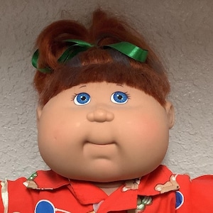 Vintage Cabbage Patch Kind spielen entlang schwer zu finden PA-24 kastanienbraune Haar Blue Streak 2004 Sammlerstücke Geschenke für Mädchen Mutter Schwester Freund Sie Her