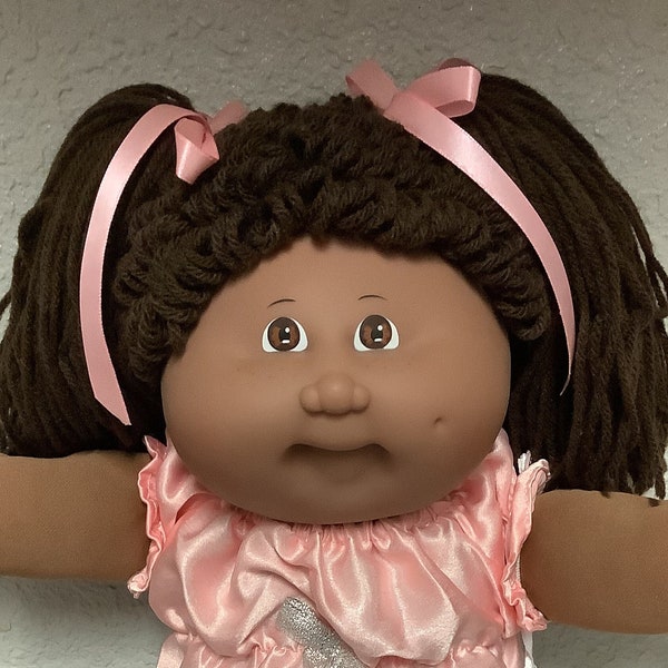 Very Rare Vintage Cabbage Patch Kid African American Girl 15th Anniversary Head Mold #3 Collectibles Collectors Doll Gifts For Girls Moms