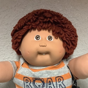 Vintage Cabbage Patch Kid Boy Rude włosy brązowe oczy forma na głowę #5 1986 Kolekcjonerskie lalki dla kolekcjonerów prezenty dla chłopców ojców mamy dzieci w każdym wieku