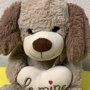 Best Made Toys Plush Puppy Dog With Heart That Says “Be Mine” Stuffed Animals Plush Toys Gifts For Mom Daughter Sister Friend Wife Her