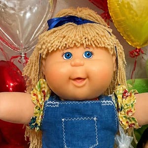 Vintage Cabbage Patch Kid Girl Play Along PA-11 Wheat Hair Blue Eyes 2004 Collector’s Doll Gifts For Daughter Sister Wife Mom Girls