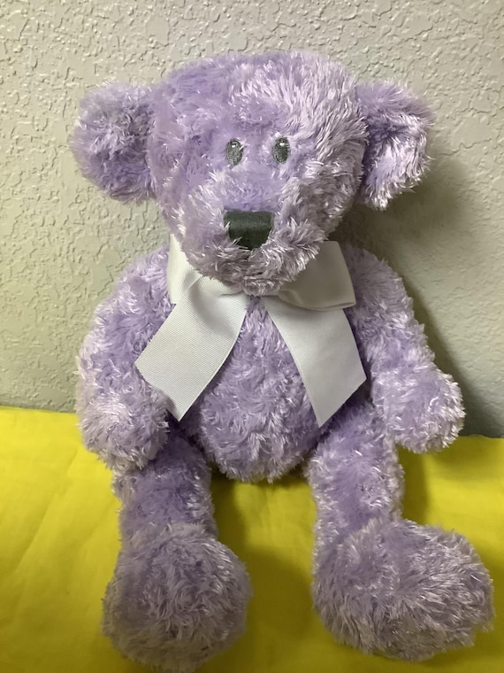 Vintage Animal Adventure Purple Plush Teddy Bear Stuffed Animals