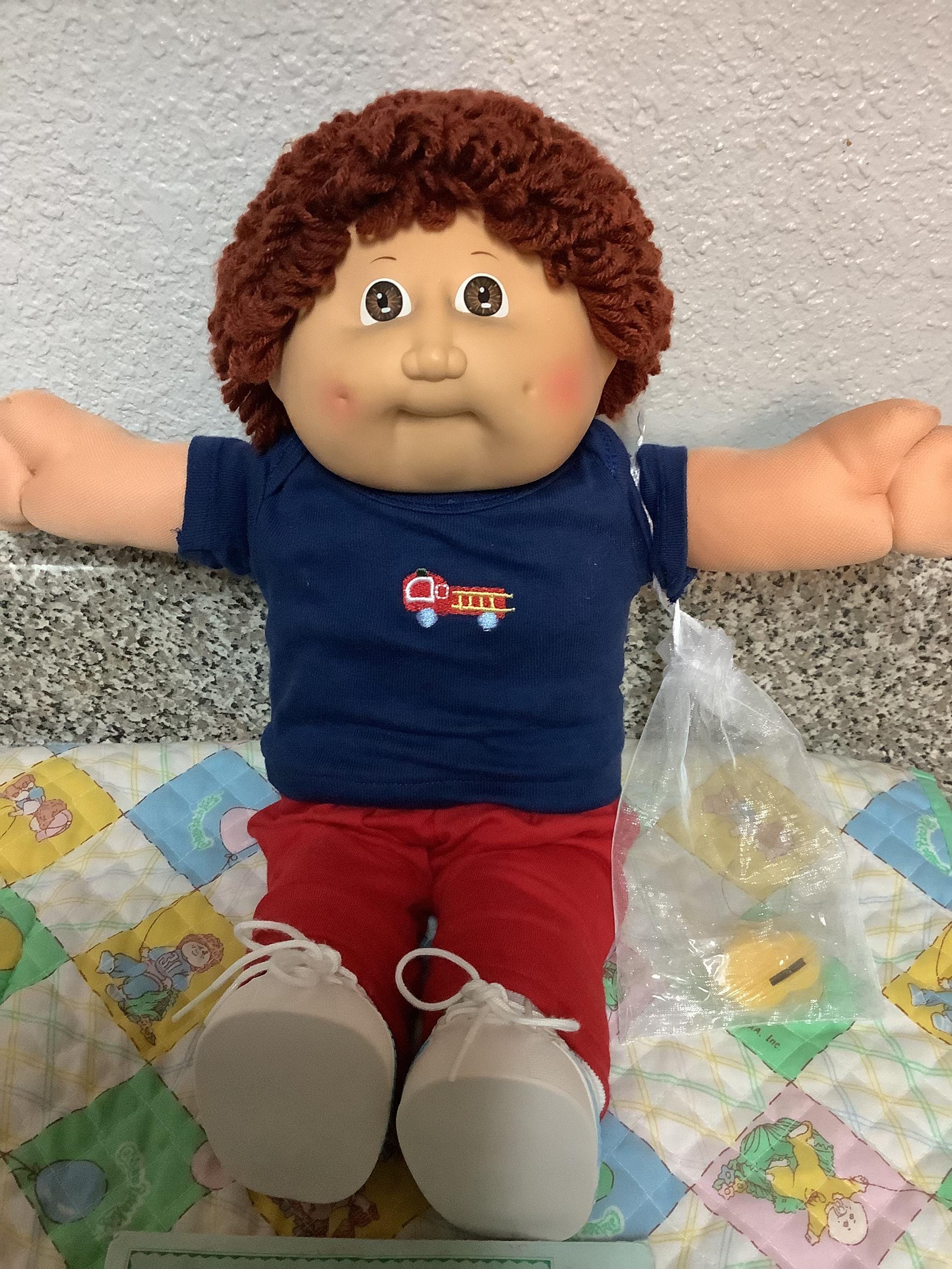 RARE Vintage Cabbage Patch Kid Boy Auburn Hair Brown Eyes UT Made In RARE Vintage Cabbage Patch Kid Boy Auburn Hair Brown Eyes UT Made In