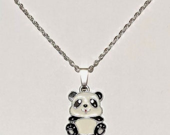 Jewels Obsession Panda Bear Necklace 14K Yellow Gold-plated 925 Silver Panda Bear Pendant with 16 Necklace Jewels Obsession Panda Bear Necklace 14K Yellow Gold-plated 925 Silver Panda Bear Pendant with 16 Necklace
