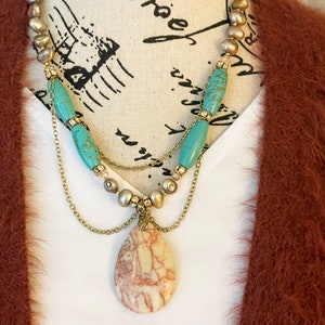 Fresh Water Iridescent Pearl Necklace