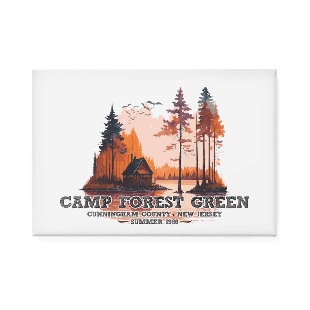 Camp Forest Green Friday the 13th Vintage Jason Lives Etsy