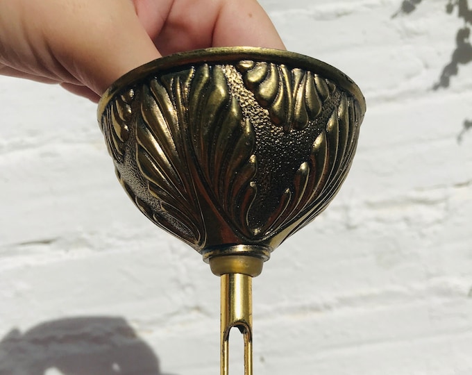 3.5 x 14" Antique Bronze Chandelier CANOPY Chain Ceiling Light Part Repair