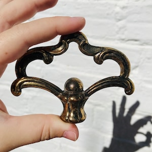 Antique Bronze Chandelier Hook Loop: Ornate Ceiling Light Part