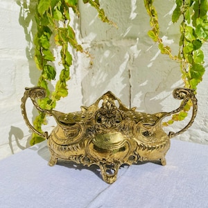 Jardiniere Bronze Antique | French Planter | Baroque Centre Piece | Centerpiece | Rococo