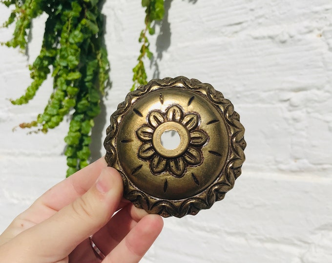 Antique Bronze Chandelier Bobeche Dish - 3" Diameter