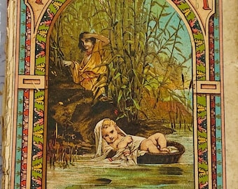 Rare 1886 Art Nouveau Book: Poemas de la Biblia Moises, Barcelona