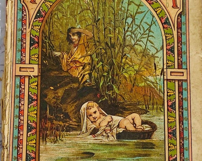 Rare 1886 Art Nouveau Book: Poemas de la Biblia Moises, Barcelona