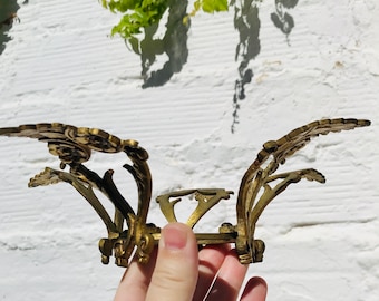 5 Antique Gold Bronze Chandelier BRANCHES Stringing Crystal Glass Garlands Beads