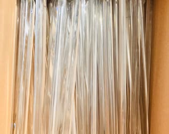 20 Antique Glass Prisms, Long Clear 10.5", Chandelier Crystals, Beads, Stringers