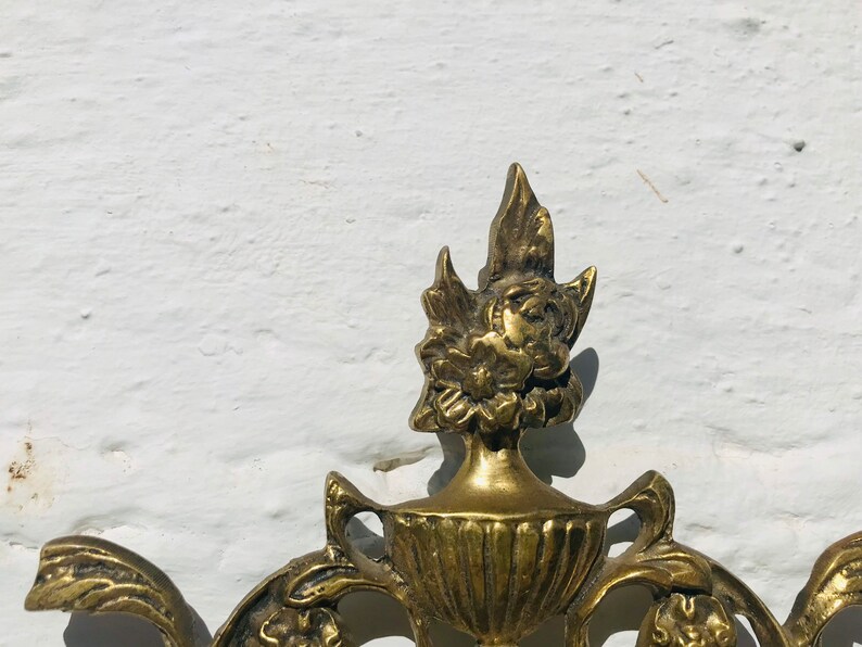 Antique Sand Cast Bronze COAT RACK HANGER French Spanish Etsy