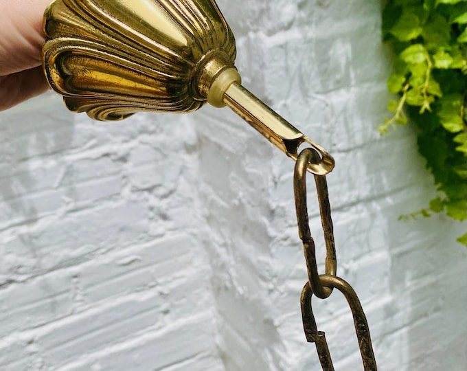 Antique Brass Ceiling Canopy: Chandelier Light Part (5"x3.5")