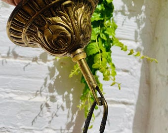 Antique Brass Chandelier Canopy: Bronze Ceiling Light Part (4.5")