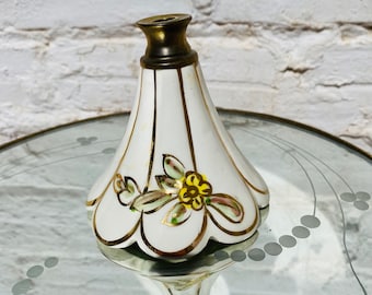 3.75" White Porcelain, Ceramic, Capodimonte, Chandelier Body Spacer Rod Cover Triangular