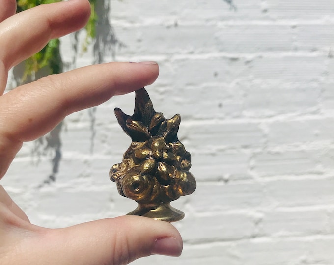 2.5" Antique Ornate Bronze Finial for Chandelier Light Fixture Lamp, Tip, Topper