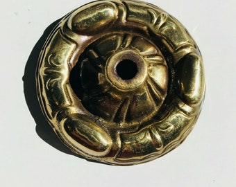 4 in antique bronze brass bobeche dish chandelier light part ceiling canopy