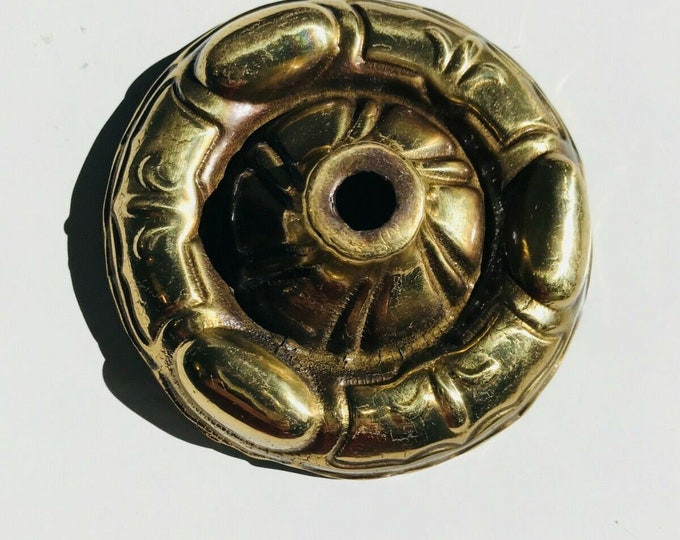 4 in antique bronze brass bobeche dish chandelier light part ceiling canopy