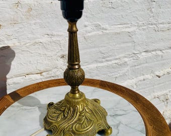 Antique Bronze Table Lamp Base: French Boudoir Accent, DIY Restore (7.5")