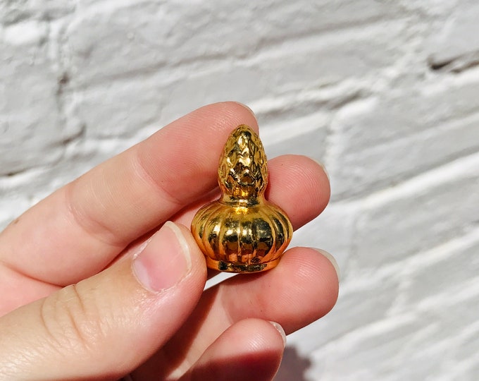 1" Antique Brass Finial Chandelier Light Fixture Lamp, Acorn, Gold, Tip, Topper