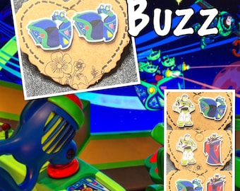 Buzz Lightyear Space Ranger Spin : Buzz Lightyear Astro Blasters Attraction Car earrings