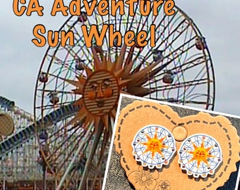 Sun Wheel - CA Adventure inspired stud earrings