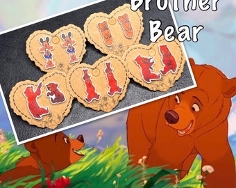 Brother Bear inspired stud earrings