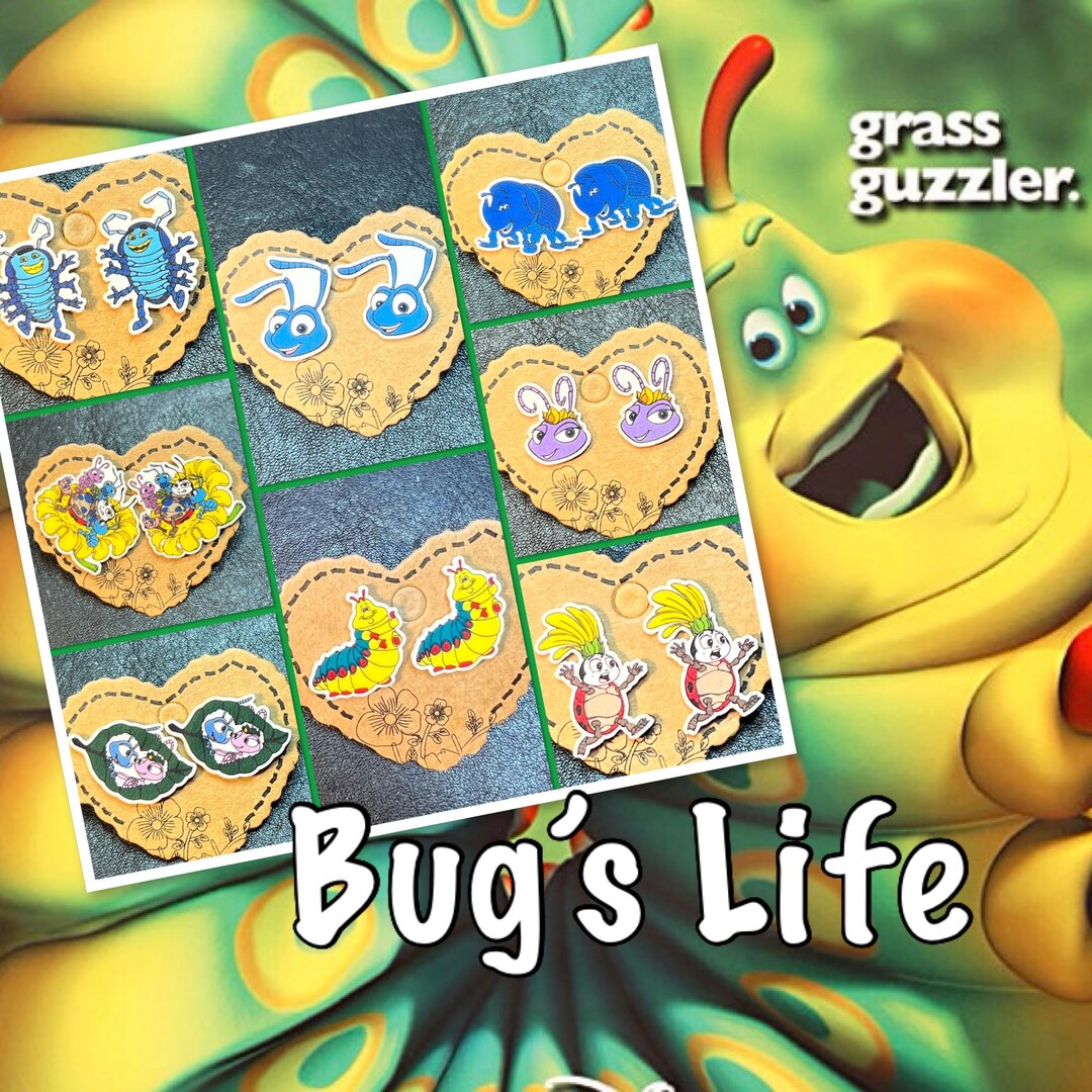 Bug’s Life Inspired Stud Earrings It’s Tough to Be a Bug - Etsy
