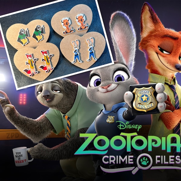 Zootopia Inspired Stud Earrings