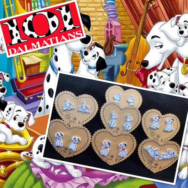 Choose a pair - Disney’s 101 Dalmatians inspired stud earrings.