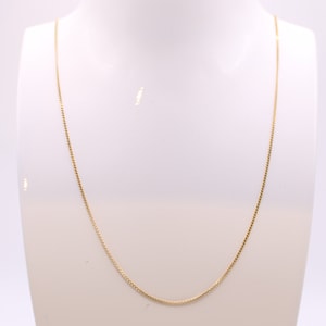 Cable link chain, yellow gold