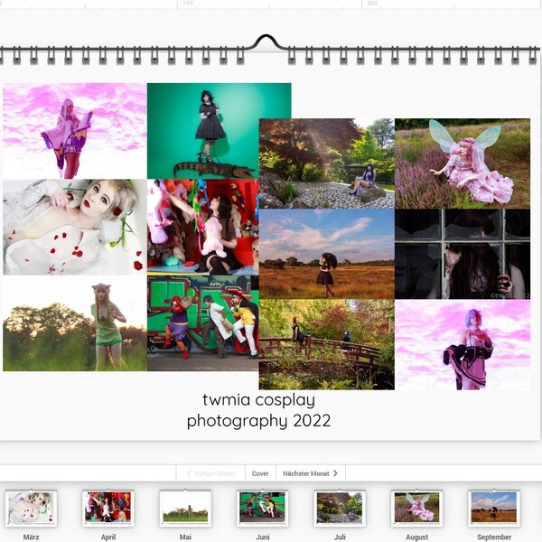 Cosplay Calendar Etsy