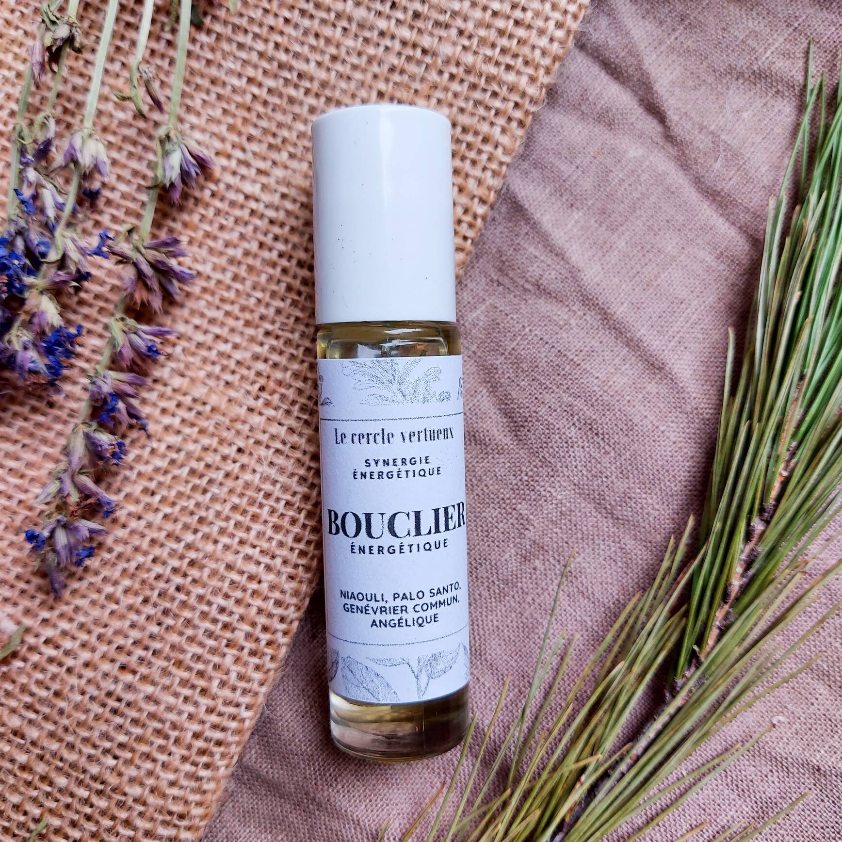 Roll-On Énergétique Bouclier Huiles Essentielles Rituel Protection Vibratoire Divination Tarot Oracl