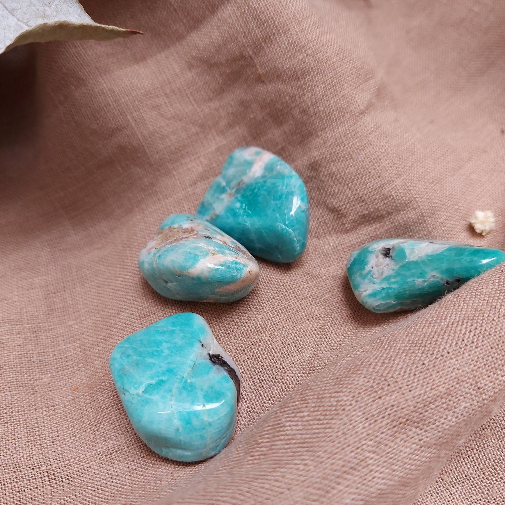 Amazonite Lithothérapie Chakra de La Gorge Méditation Qualité A