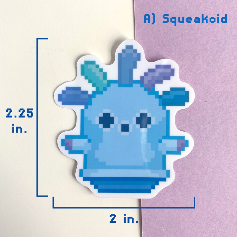 Gyroid Pixel Art Stickers, Glossy Die Cut Sticker, Waterproof and ...
